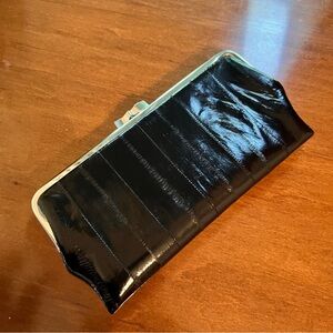 Black Leather Clutch